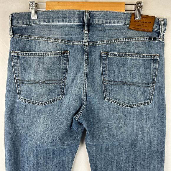 Lucky Brand 363 Vintage Straight Leg Blue Denim Jeans Men's Size 34x32 - Picture 5 of 12